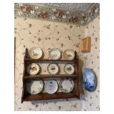 Shelf and plates