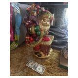 Glass Santa statue