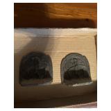 Iron bookends