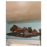 Covered bridge wall decor