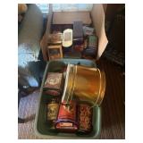 Large lot of tins