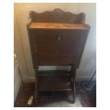 Secretary desk with key