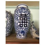 Cobalt oriental vase