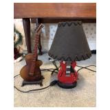 2 guitar table lamps