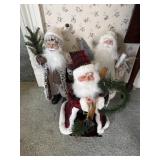 Santa statues