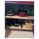Contents of red cabinets only