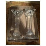 Crystal candle holders