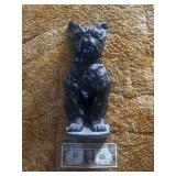 Iron dog doorstop