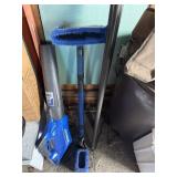 Snow brush and lonely cordless blowe