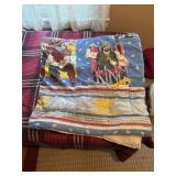 Vintage WWF blanket