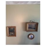 Painting on board and prints