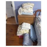 Dresser and linens
