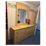 Dresser with mirror