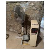 Fan, light and heater