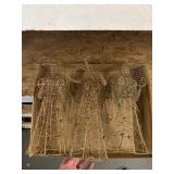 Wire angel statues
