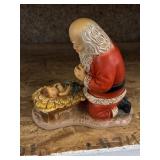 Signed Santa in nursery statue