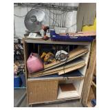Shelf with contents