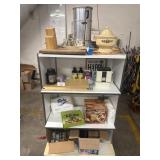 Shelving and contents