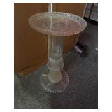Glass side table