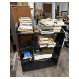 Bookshelf with contents