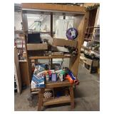 Shelf with contents