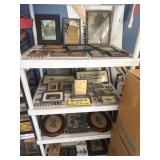 Shelf full of frames