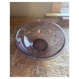 Large purple Pyrex bowl