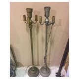 LOT OF 2 ANTIQUE LAMPS