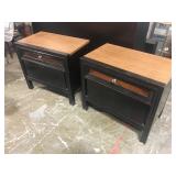 PAIR OF ENDSTANDS WITH DRAWERS