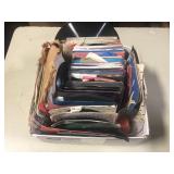 BOX FULL OF 45 RECORDS