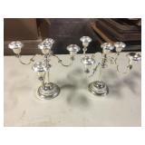 SILVERPLATE CANDLE HOLODERS