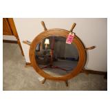 SHIP STEERING WHEEL MIRROR