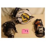 ASSORTED ELECTIC POWER TOOLS