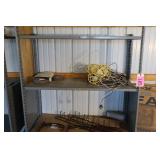 METAL SHELF WITH CONTENTS