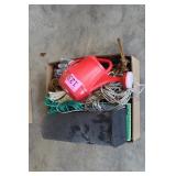MAILBOX / WORK GLOVES / WATERING CAN / ROPES