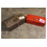 METAL TOOL BOXES WITH TRAYS