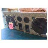 TWO LARGE SPEAKERS