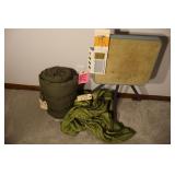 PROJECTOR TABLE / SLEEPING BAG / TARP