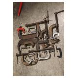 ASSORTED C CLAMPS