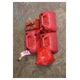 ASSORTED GAS CANS