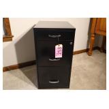 BLACK METAL FILE CABINET