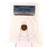 1854 PCGS Graffiti Gold One Dollar Coin