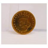 1883 Gold One Dollar Coin