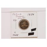 1858 Flying Eagle One Cent Coin