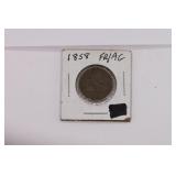 1858 Flying Eagle One Cent Coin