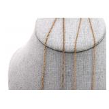 Two 14K Yellow Gold Chain Necklaces