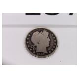 1902 Silver Barber Half Dollar Coin