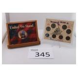 2001 United We Stand Coin / WWII Obsolete Coins