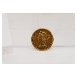 1899 Coronet Head Gold $5 Half Eagle
