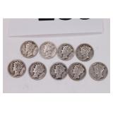 1944 Mercury Dimes